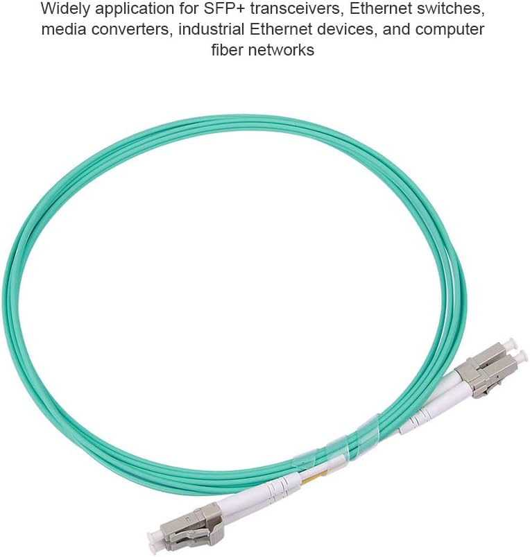 ipolex LC to LC Fiber Patch Cable Multimode, 10Gb OM3 Fiber Optic Cable, Duplex 50/125μm Fiber Optic Internet Cable - Image 5
