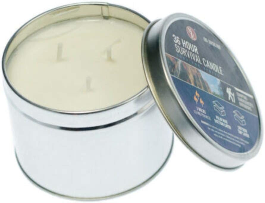 Emergency Survival Candle 3 Wick 36 Hour Wilderness Outdoor
