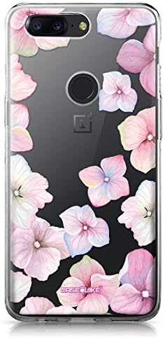 CASEiLike OnePlus 5T case, Hydrangea 2257 Pattern TPU Case Bumper Snap-on Back Cover for OnePlus 5T