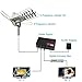 TV Antenna -Outdoor Amplified HDTV Antenna 150 Mile Range Motorized 360 Degree Rotation,Pacoso Digital TV Antenna for 2 TVs Support - UHF/VHF/FM Signal Wireless Remote Control - 33FT Coax Cable