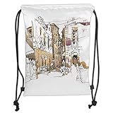 Custom Printed Drawstring Backpacks Bags,Modern