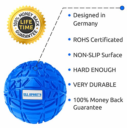 Massage Ball Set for Deep Tissue Therapy Treats Plantar Fasciitis Myofascial Release - Jump Rope. For Increased Mobility of Muscles Manual Trigger Point Therapy Muscle Roller Self Foot Massager - Thumbnail 2