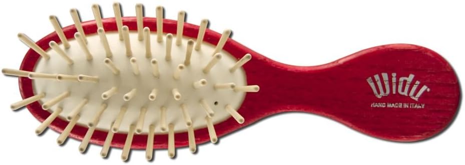 Widu Water Resistant Non-Toxic Colored Purse Sized Brushes Cherry Red
