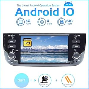 Autoradio per Fiat Linea Punto 2012-2015 Android 11 Octa Core 4G RAM 64G ROM Schermo IPS da 6,2''Doppio Din In Dash… - immagine 3