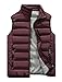 Vcansion Men's Outdoor Casual Stand Collar Padded Vest Coats