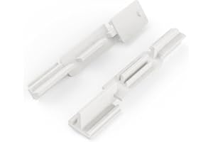 Shuisen Sliding Shower Door Bottom Sill Guide, Glass Shower Door Track Guide, Shower Door Jamb Repair Kit, Shower Door Replacement Parts, 2 Pack