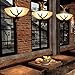 Antler Chandelier Retro Resin Antler Lamp 16.5 inches Diameter 16.9 inches High Ceiling Antler Chandelier Used in Bedrooms, Restaurants, Bars, Cafes, Etc
