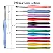 54PCS Crochet Hooks Set with Storage Bag, 12 Extreme Long Ergonomic Crochet Hooks & 8 Lace Crochet Hooks with Crochet Accessories