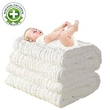 100% Medical Grade Cotton,Water Absorbent,Super Soft Cotton Gauze,Suitable for Baby's Delicate Skin,Newborn Muslin Cotton Warm Baby Bath Towels Also for Baby Blanket - 1 pcs