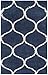 SAFAVIEH Hudson Shag Collection Accent Rug - 2' x 3', Navy & Ivory, Trellis Design, Non-Shedding & Easy Care, 2-inch Thick Ideal for High Traffic Areas in Entryway, Living Room, Bedroom (SGH280C)