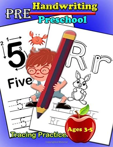 Handwriting Preschool: Handwriting Workbook and Practice for Kids Ages 3-5, Alphabet Writing Practice