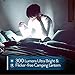 Collapsible LED Camping Lantern with Flash Light, Ultra Bright 300 Lumens COB Lighting Source Great for Hurricanes, Emergency, Outdoor Hiking, Portable Battery Powered Camping Lights (2-Pcs, Blue)