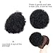 AISI QUEENS Afro Puff Drawstring Ponytail Human Hair Kinky Ponytail for Black Women Clip in African American Short Afro Curly Extensions