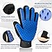 LAIKA Upgrated Pet Grooming Glove, Pet Hair Removal Mitts Deshedding Brush Glove: Breathable Comfortable & Efficient - Perfect for Dog Cat Rabbit Horse with Long & Short Fur, 1 Pair …