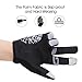 Enkeeo Cycling Gloves Full Finger Winter Bike Gloves Touchscreen Gloves for Smart Phone with Anti-slip Shock-absorbing 5MM Gel Pad, Microfiber Leather, Breathable Lycra, Velcro Design (Black&Grey)