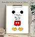 Motivational Mickey Mouse Quote - Unframed Wall Art Print - Perfect Gift For Disney and Disneyworld Fans - Great Home Decor For Nursery, Girls or Boys Room- Ready to Frame (8X10) Photo