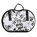 Travel Bra Organizer Lingerie Bag - For Bra Sizes D, DD, DDD - Womens Underwear Organizer Pouch For Large Cup Bras - Organize & Protect Bras When Traveling - EVA Bra Travel Case - Tosca White