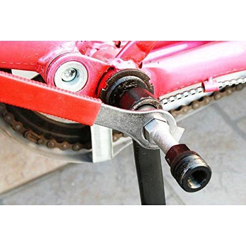 Gimiton Bike Bicycle Crank Extractor Bottom Bracket Remover Spanner Repair Tools Kit Professional Bicycle Repair Tool Kit (3pcs/black)