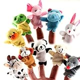 Animal Finger Puppet Set Toy Educational Toys Storytelling Doll 10 Pcs