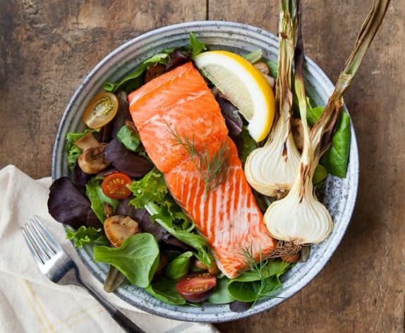 Northwest Wild Foods Wild Alaskan King Salmon Frozen 6oz Boneless Skin-On Portions - Omega-3 Rich, Sustainably Troll-Caught (12 Pack)