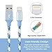 Liwin Lightning Cable,3Pack 10FT Nylon Braided iPhone Cable Cord Certified to USB Charging Charger for iPhone 7/7 Plus/6/6 Plus/6S/6S Plus,SE/5S/5,iPad,iPod Nano 7 (Camo Blue)
