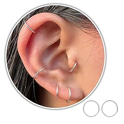 Small Cartilage Earring, Tiny Helix Hoops, Thin