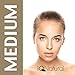 iQ Natural Mineral Makeup Starter Kit – Powder Brush, Silk Primer, Mineral Foundation, Setting Veil, Bisque Concealer, Bronzer + Eye Shadow for Flawless Bare Looking Skin, Full Set (Medium Beige)