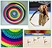 Gymnastics Arts Rope, 2.8m/110inch Rainbow Color Rhythmic Gymnastics Rope Solid Competition Arts Training Rope Nylon Jumping Training Rope for Artistic Exercise Fitness Training Rope