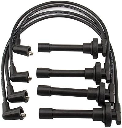 Bang4buck 4 Pieces 7mm HE64 Spark Plug Wire Set for Integra B18C1 Civic B16A2 Honda Acura JDM NGK