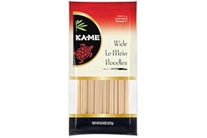 Ka-Me Noodles, Wide Lo Mein, 8 Ounce (Pack of 12)