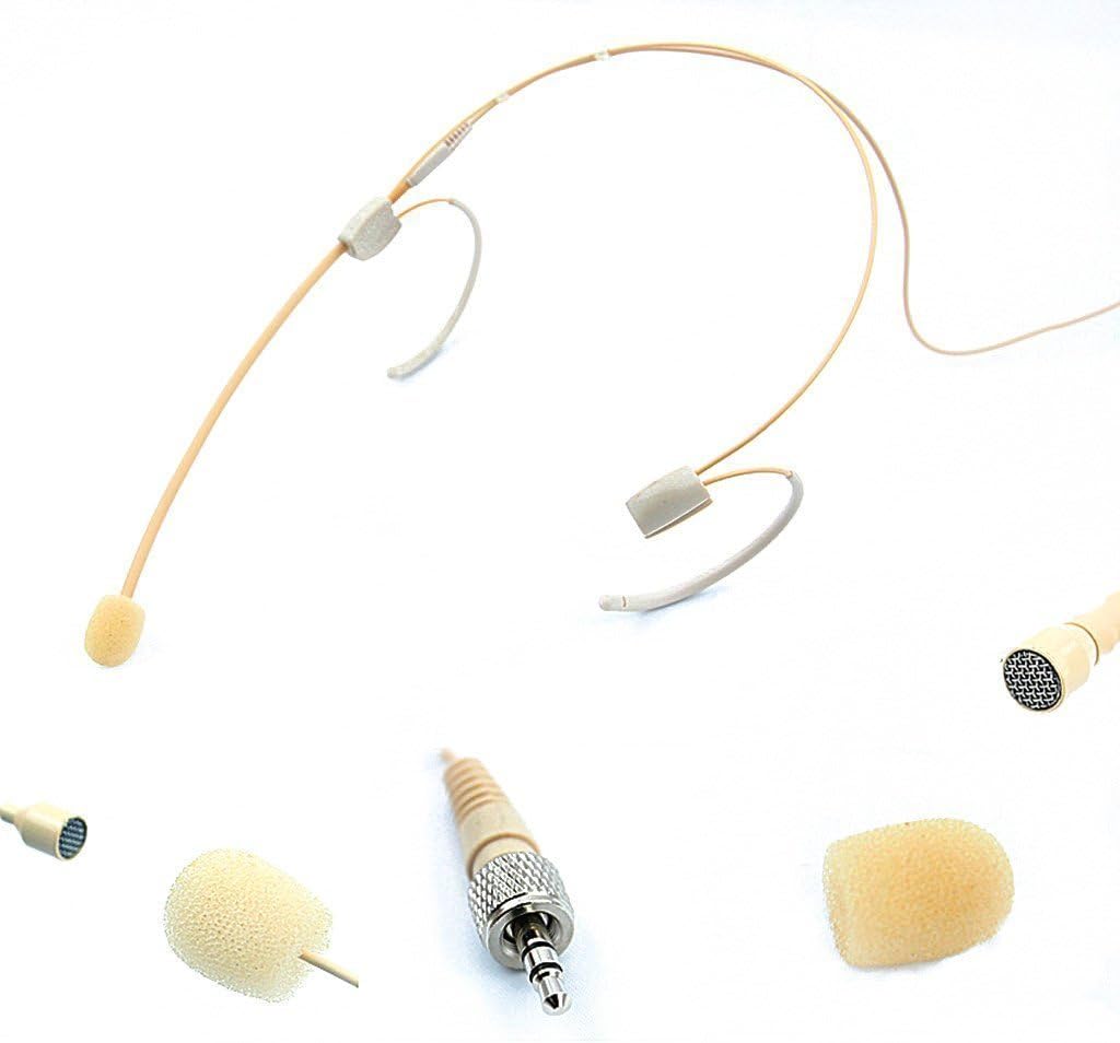 HM-10 Headmic Series Headworn Omni-Directional Condenser Microphone with 3.5mm Plug,