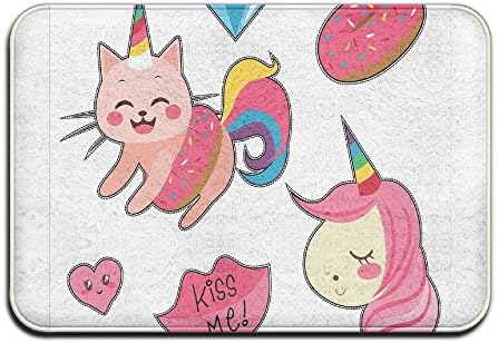 TIANJM Unisex Cute Fantastic Icons For Girls Magical Characters Mythological Mascots Ideal As Front Door Mat Or Entry Rug
