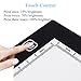 LED Light Box, GLISTENY Stencil Board Drawing Board Tracing Light Box Sketching Artcraft Board 3 Dimmable for Stenciling 2D Calligraphy Embossing Scrapbooking Tattoo (A4 DC)