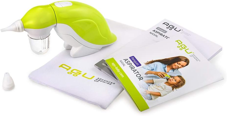 AGU Penguin Baby Nose Cleaner - Baby Nasal Aspirator Electric with Music, Green - Image 3