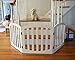 Arf pets Free Standing Wood Dog Gate, Step Over Pet Fence, 3 Panel 360° configurable,24