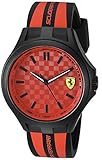 Scuderia Ferrari Men's Quartz Plastic and Silicone Casual Watch, Color Black (Model: 0830281)