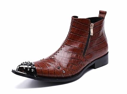 crocodile pattern boots