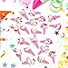 BBTO 22 Pieces Unicorn Pattern Hair Clips 1.57 inch Anti-slip Snap Hair Clips Barrettes Hairpins for Baby Girls Unicorn Party Supplies