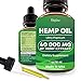 Hemp Oil Drops 40000mg, Co2 Extracted, No more Stress, Anxiety and Pain, 100% Natural Ingredients, Vegan Friendly, GMO Free