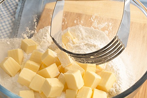 Mrs. Anderson's Baking 45752 Pastry Cutter and Dough Blender, 5-Blade, Stainless Steel