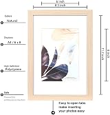 Scholar Tree Natural Wooden A4 Frame Set of 3 with Mount, Freestanding view 4