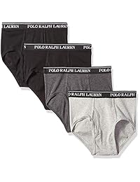 Polo Ralph Lauren para hombre, paquete de 4 calzoncillos de tiro medio