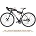 FlexDin Bicycle Triangle Frame Tool Bag Aerodynamic Design for Road Racing/Touring, Cycling Under Seat Road Bike Top Tube Pack Pouch Waterproof 0.6L Black