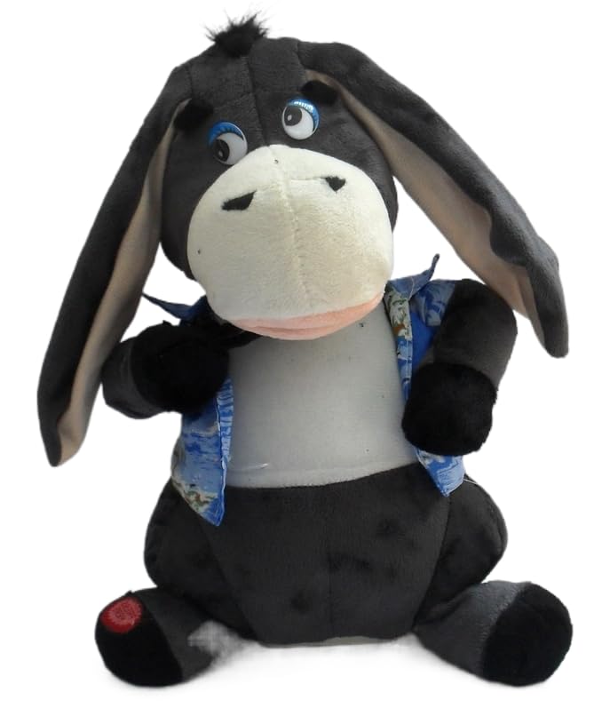 SLYHHZHMY Plush Flapping Ears Moving Ears Will Sing and Dance Donkey Toys