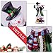 Valery Madelyn 12 Inch Polyresin Christmas Snowman Figurines Decoration with LED Lights, Themed with Classic Collection Splendor Christmas Ornaments