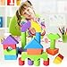 Liberty Imports 131 Piece Foam Building Blocks for Kids - Creative EVA Foam Blocks for Toddlers - Large, Soft, Stackable Toddler Preschool Educational Toys Playset