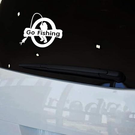 Amazon Yddq カーステッカー 釣り車のステッカーとデカールオートバイのアクセサリー B ステッカー デカール 車 バイク