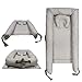 Abreeze Baby Bassinet for Bed -Grey Striped Baby Lounger - Breathable & Hypoallergenic Co-Sleeping Baby Bed - 100% Cotton Portable Crib for Bedroom/Travel