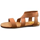 DAYDAYGO Women's Elastic Flat Sandals