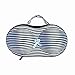 Vi.yo Bra Case Lingerie Underwear Storage Packing Travel Organizer Bag Portable Storing Case Bag Black and White Stripes